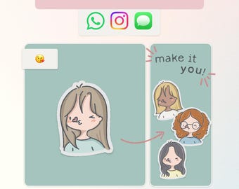 Benutzerdefinierte animierte Kuss Aufkleber | Personalisierte Chat Emotes (Digitaler Download