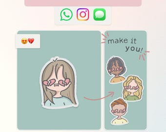 Personalisierte animierte Aufkleber | Benutzerdefinierte Emoji GIF-Avatar