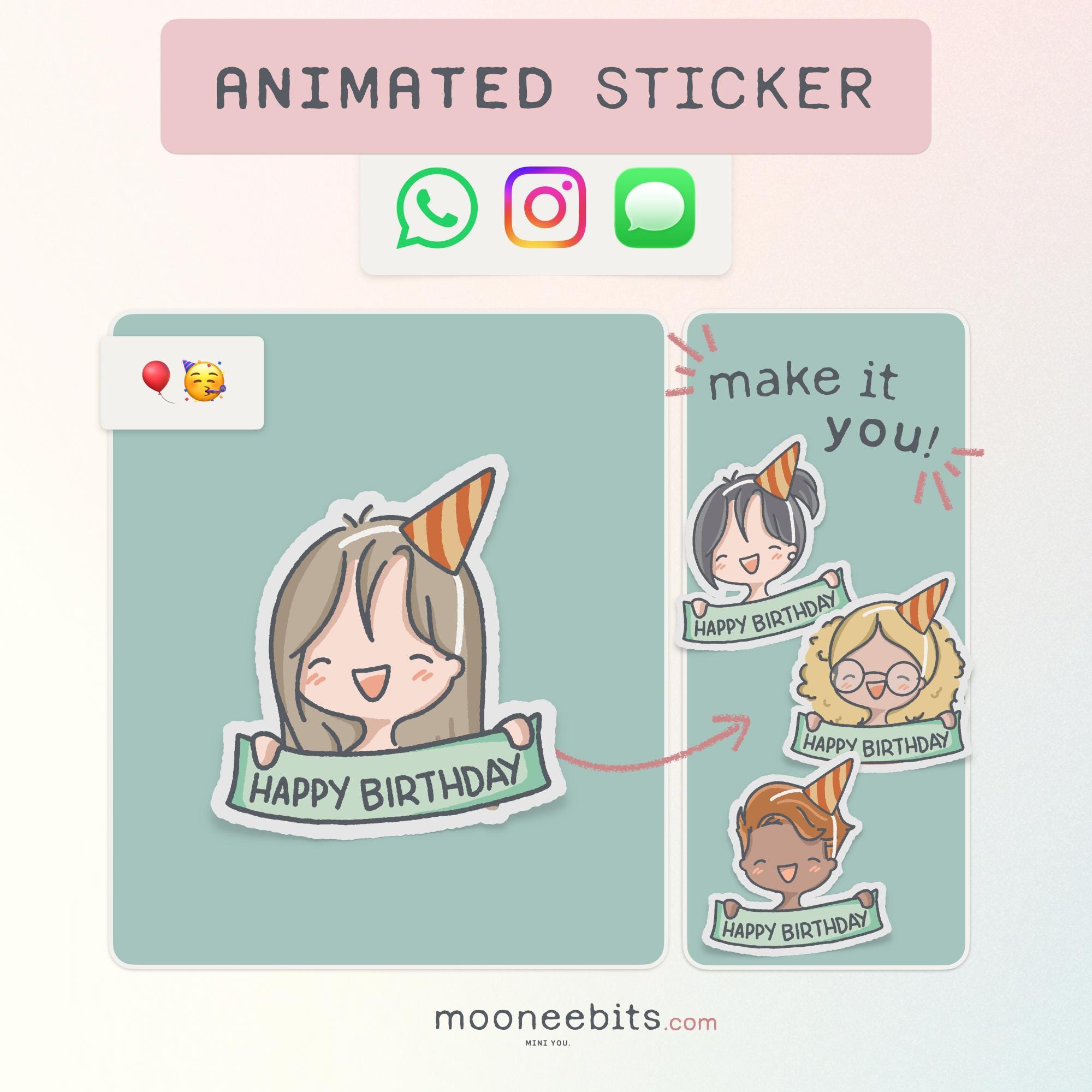 Custom Whatsapp Stickers - Etsy Australia