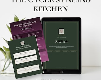 Cocina para sincronizar el ciclo menstrual: 80 recetas para el equilibrio hormonal, plan de comidas de 28 días (guía en PDF)