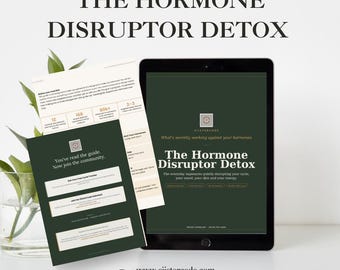 Guía de disruptores hormonales / Lista de verificación para la desintoxicación endocrina y alternativas de productos naturales (PDF)