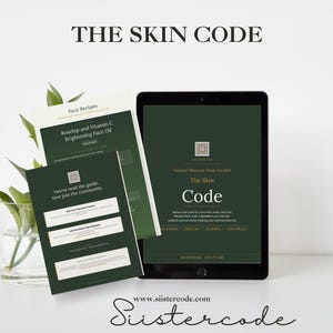 The Skin Code: 22 Science-Backed DIY Skincare Recipes | Natural Beauty Guide | Hormone-Friendly Skincare | Digital Download