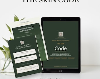 El Código de la Piel: 22 Recetas de Cuidado de la Piel Caseras con Respaldo Científico / Guía de Belleza Natural / Cuidado de la Piel Amigable con las Hormonas / Descarga Digital