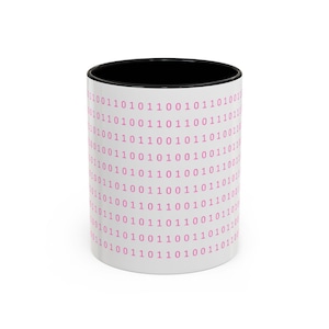 Mug à café à motif de code binaire | Accent 325 ml ou 445 ml