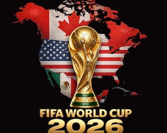 2026 voetbalkampioenschap, png, Noord-Amerika Host Nations Soccer Design, Verenigde Staten, Canada Mexico voetbaltrofee, WK 2026 sublimatiebestand