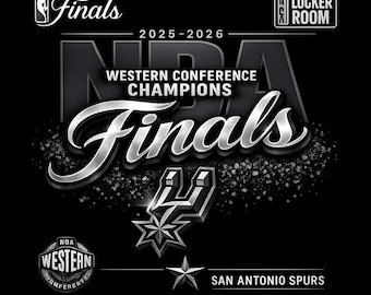 San Antonio spoort Western Conference Champions 2026 aan, Spurs Finals png-bestand, NBA Finals 2026 digitaal bestand, San Antonio png, png-bestand