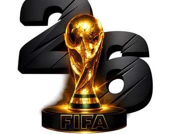 Wereldbeker 2026 trofee clipart PNG SVG | Ontwerp voetbalshirt | Digitale sublimatiedownload | Cricut Cut-bestand