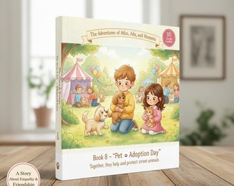 Giornata dell'adozione di animali domestici: una commovente storia di volontariato / Ebook per bambini in formato PDF + pagine da colorare bonus