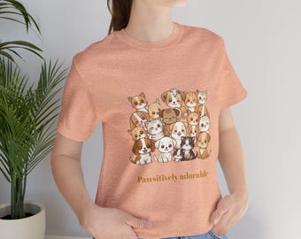 Maglietta con cuccioli e gattini Kawaii / Regalo per amanti degli animali
