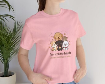 Maglietta per il salvataggio degli animali / Cuccioli e gattini Kawaii, adotta, non comprare