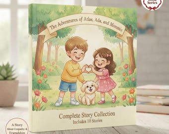 Pacchetto di storie della buonanotte, libro da colorare, certificati di eroi animali (download digitale in PDF)