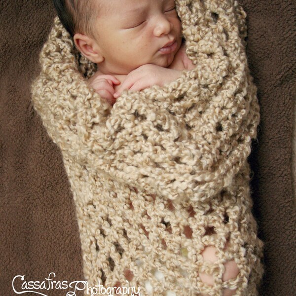 Taupe Baby Cocoon Photo Prop