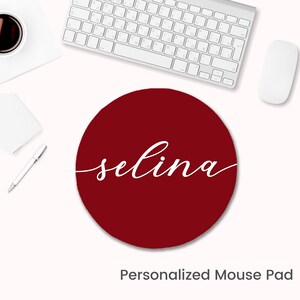 Personalized Mouse Pad, Desk Accessories, Personalized Gifts, Monogram Mouse Pad, Lilly Mouse Pad, Office Gift, Floral Mouse Pad