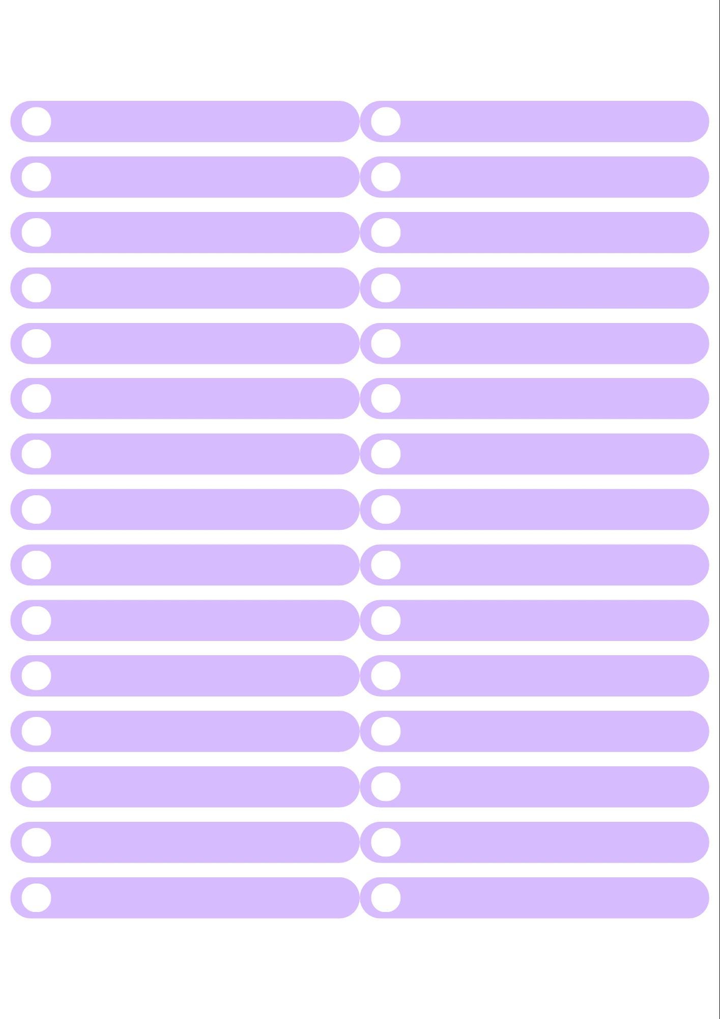 A4 Purple 1-page Checklist | Printable PDF | Instant & Digital Download ...