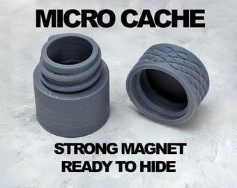 Geocache Container Micro Magnetic Waterproof – Ready to Hide Nano Cache with Log – ASA Outdoor Durable Geocaching Container