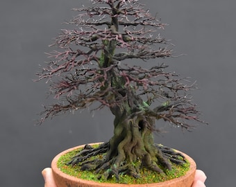 Handmade Aluminum Wire Bonsai – Miniature Tree, Tree Sculpture, Artificial Plant, Home Decor, Unique Customizable Gift