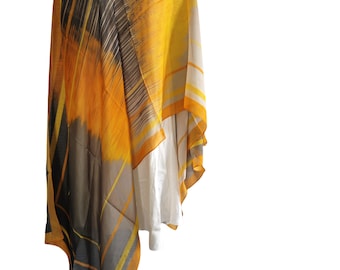 100% Mulberry Silk Long Scarf – Customizable from 1 piece – Natural Silk – Lightweight Printed Scarf – 65x180 cm – Elegant Gift for Women