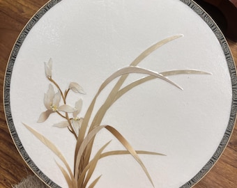 Decorative fan made of natural straw – Handmade art – Handcrafted zen object – Personalized gift – Original natural accessory – Unique decor