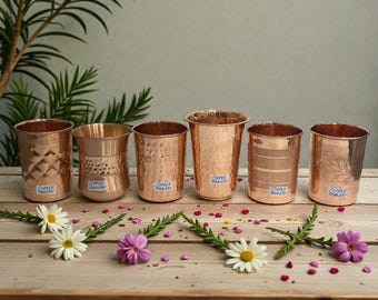 Pure Copper Water Cups. Handcrafted.