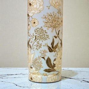 Juego de botellas de cobre puro con estampado floral esmaltado. imagen 4