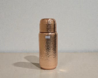 Jumbo 2000ml/68oz Pure Copper Hand Hammered Bottle.