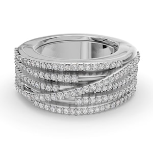 Couvre-bague Oura, gaine de bague intelligente pour Oura 3e génération, 4e et 5e génération, protège-bague multi-rangs diamants en or massif 14 carats, anneau réhausseur de pavé