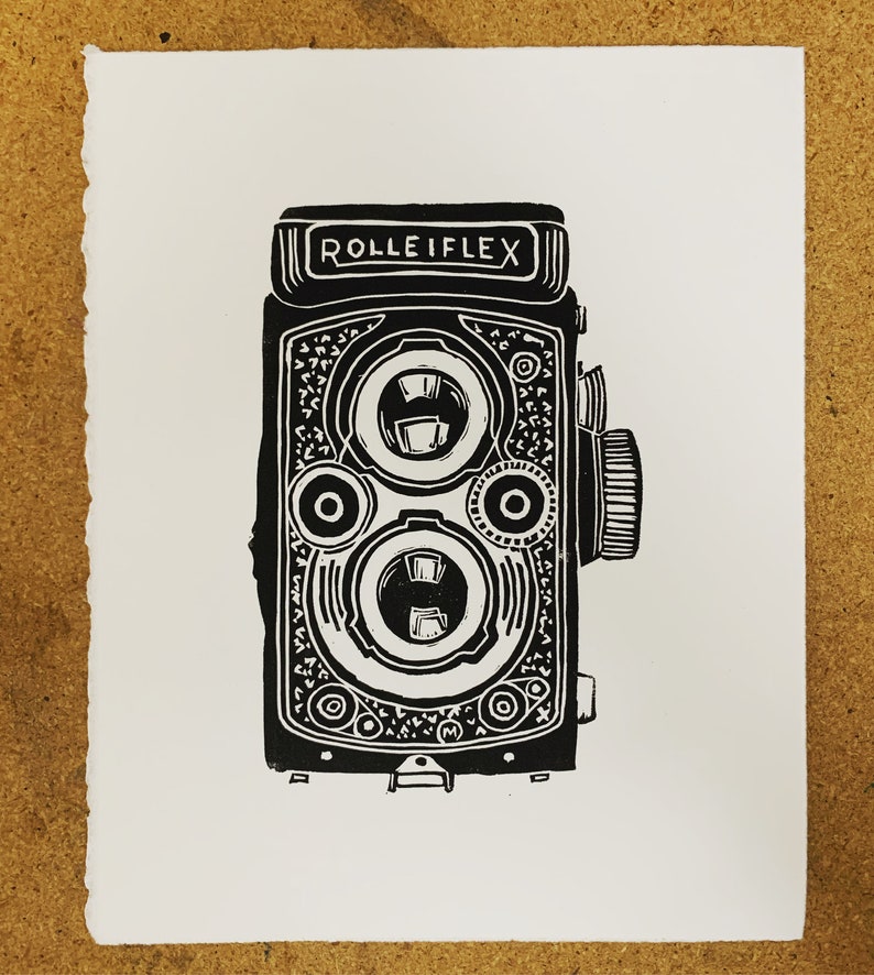 Vintage Camera Print, Black and White Photography Print Hasselblad, Rolleiflex image 4