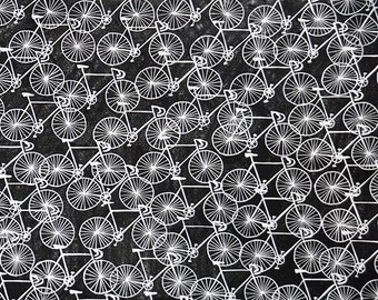 Cycling Peloton Wall Art Print - Black and White Bike Art