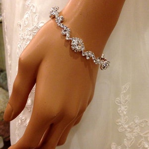 Bridal bracelet, Wedding jewelry,bridal jewelry, bridesmaid bracelet, rhinestone bracelet, crystal bracelet