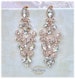 Bridal Chandelier Earrings, Bridesmaid Jewelry, Bridesmaid Chandelier Earrings, Silver | Rose Gold Bridal Earrings, Victorian Drop Earrings 
