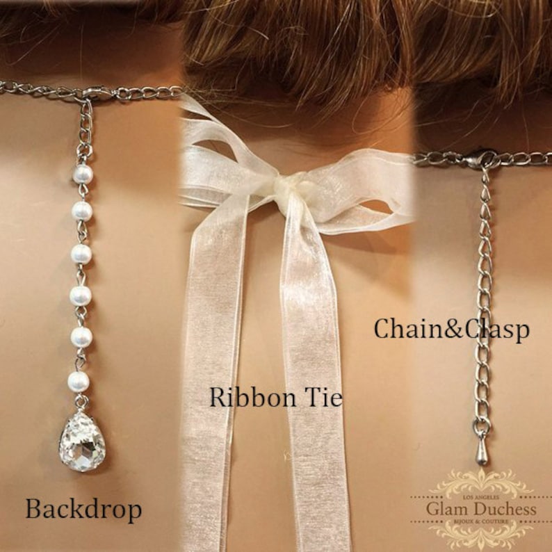 Prom Jewelry Set,Pink Bridal Necklace Earrings Peach Blush Crystal Backdrop Necklace Set Sapphire V Shape Bridal Jewelry Set Champagne