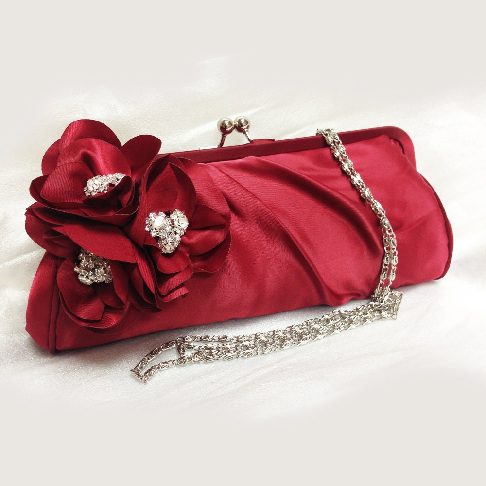 Wedding clutch Bridesmaid clutch Red clutch evening bag Etsy