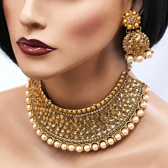 Polki set best sale gold