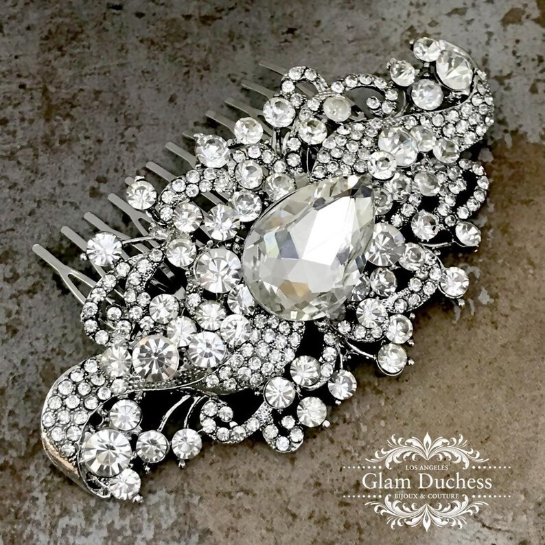 Bridal Comb Wedding Hair Accessory Bridal Hair Comb Crystal Etsy