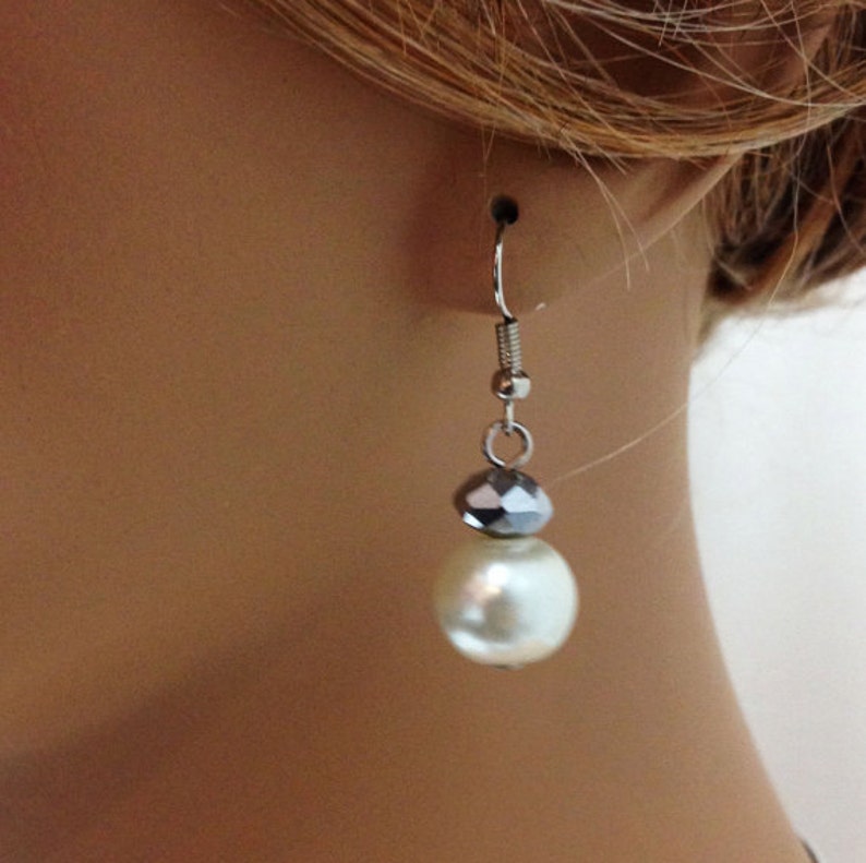 Twisted braided pearl necklace Wedding jewelry set bridal Etsy