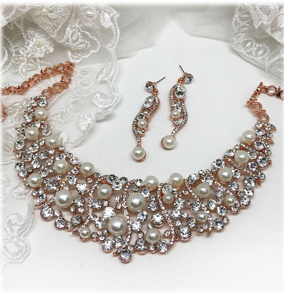 Items similar to Ivory Pearl Bridal Jewelry, Classic Statement Bridal