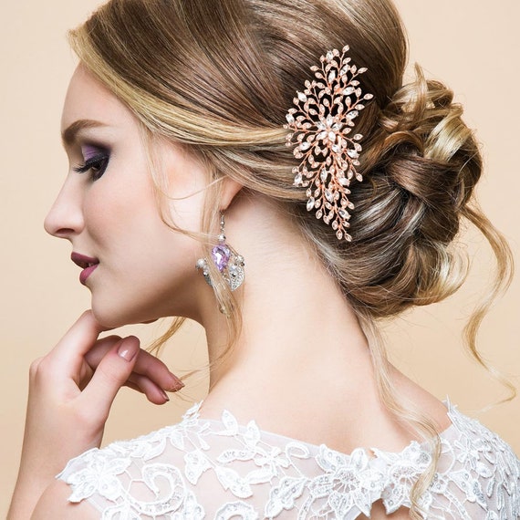 Bridal Hair comb, Bridal Hair Jewelry, Wedding Hair Jewelry, Wedding Hair accessories, Crystal Hair Comb, Wedding Comb, Hair piece for Bride