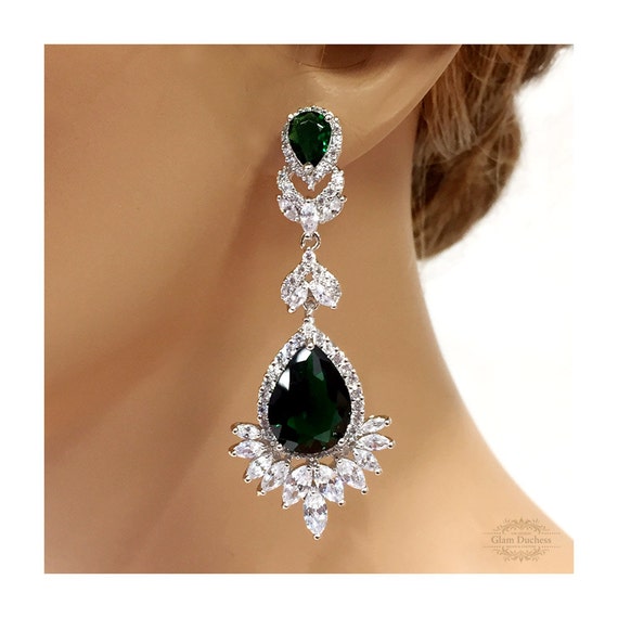 Items similar to Bridal jewelry, Bridal earrings, Wedding jewelry ...