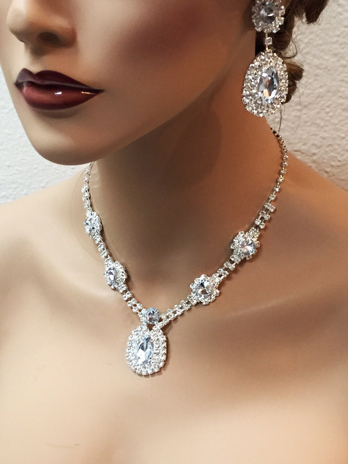 Wedding jewelry setBridal jewelry Bridesmaid jewelry set Etsy