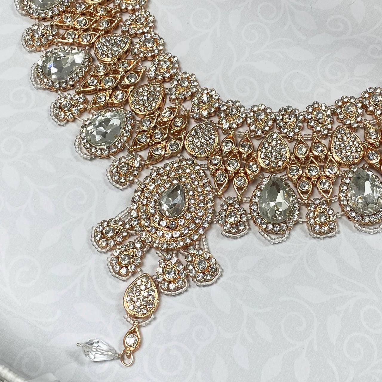 Indian Bridal Jewelry Set Bridal Necklace and Earring Set Etsy UK