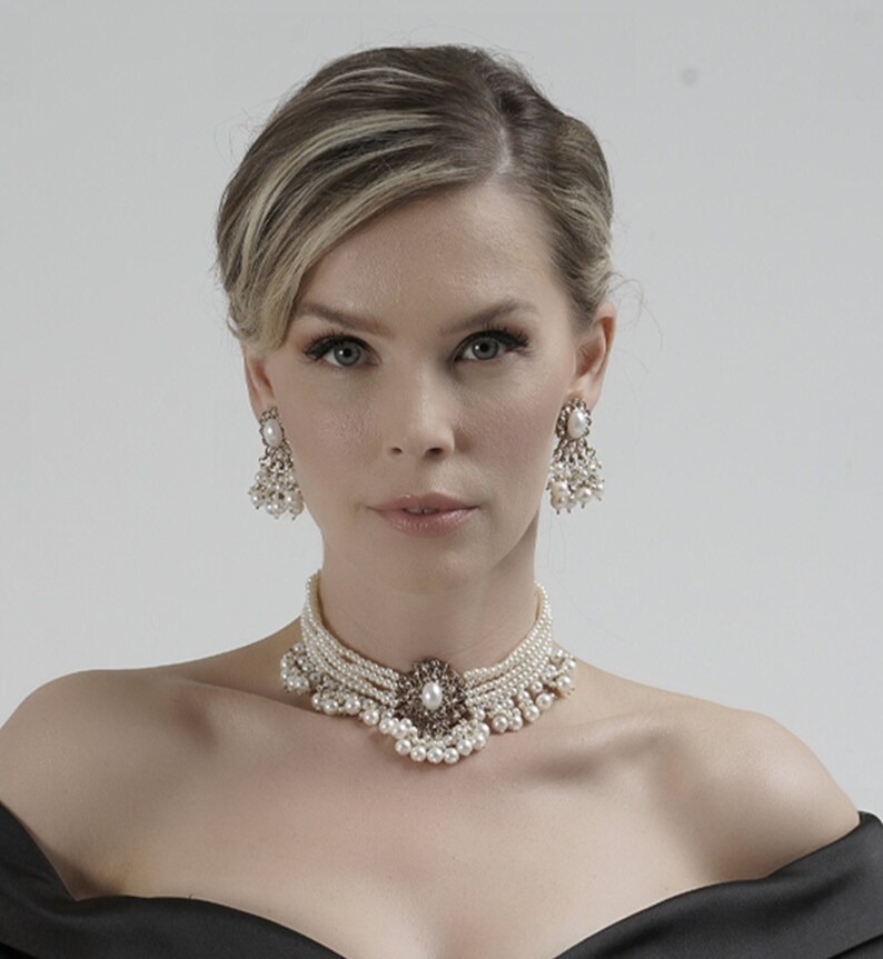 ivory pearl wedding jewelry