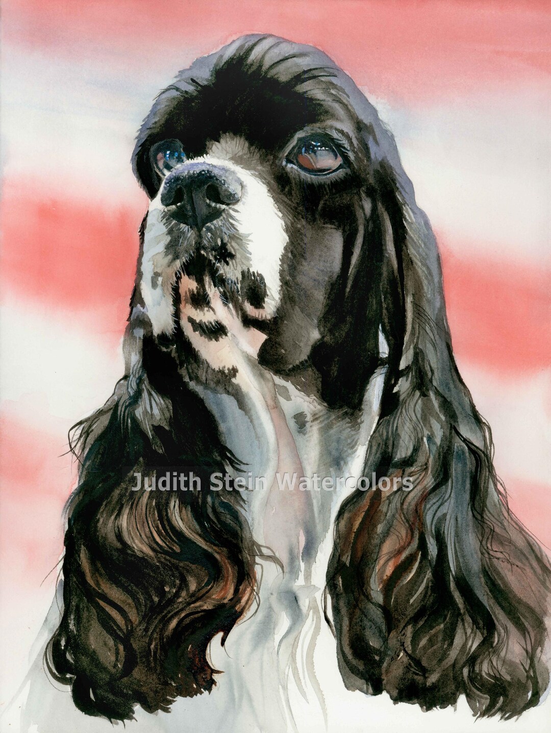 CUSTOM Pet Dog Cat Portrait Original Watercolor Painting, OOAK Dog Art ...