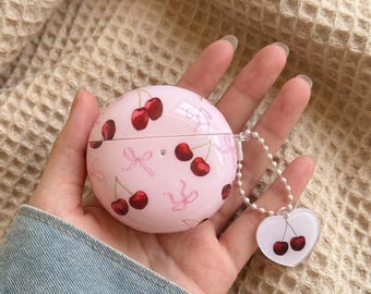 Pink Cherry Bow Galaxy Buds 4 Pro FE Silicone Case