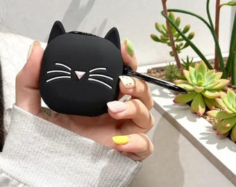 Capa para fone de ouvido com estampa de gato para Samsung Galaxy Buds FE 2 Pro Live