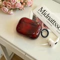 Retro Red Halo Case for Airpods1 2 3 4 Pro Pro2 Pro3 Wireless Charging