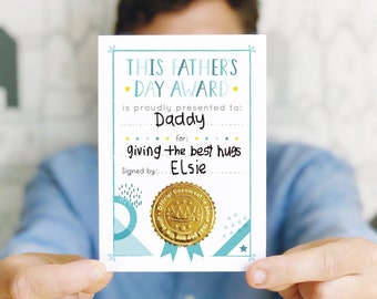 Father's Day Award Card