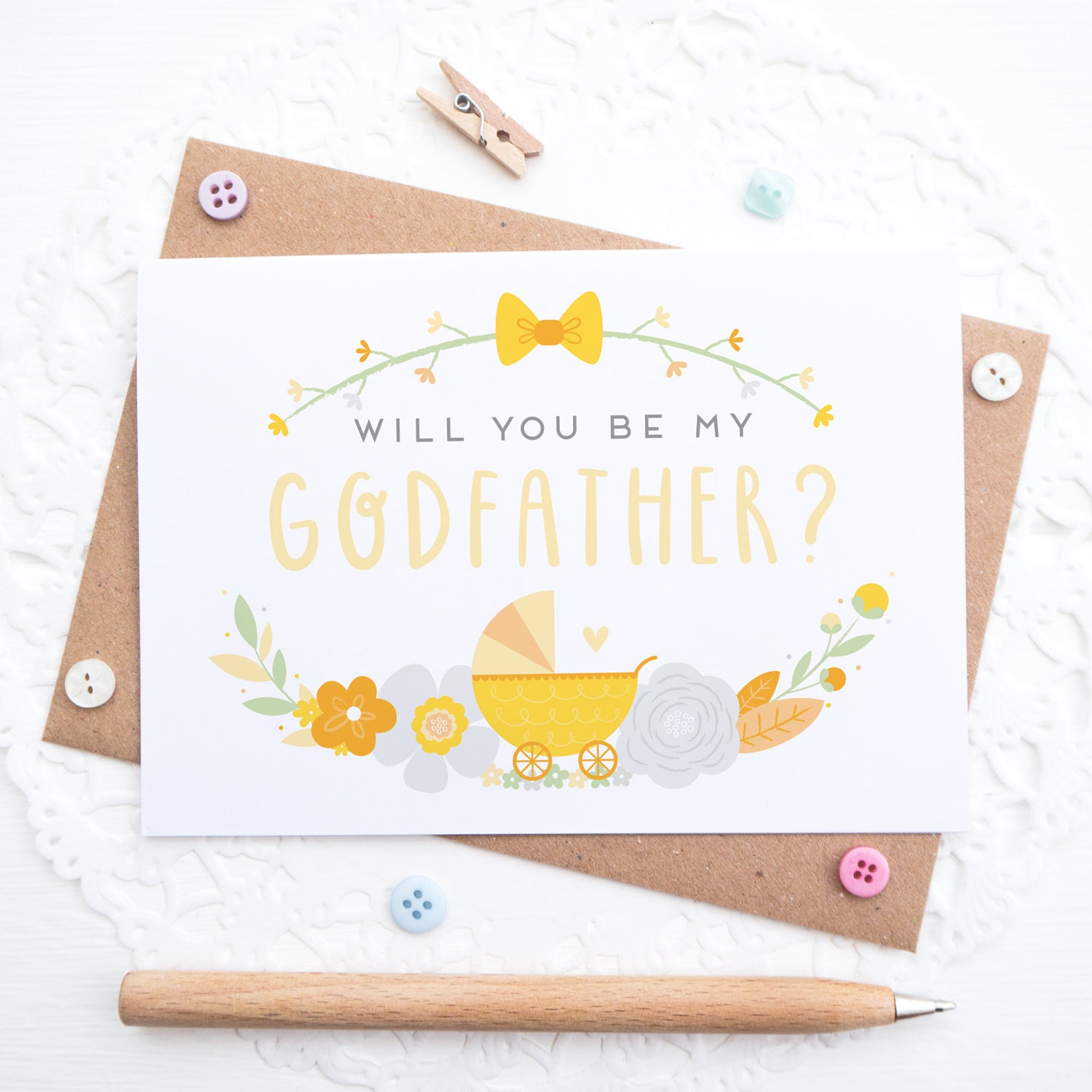 Will You Be My Godfather Card - Etsy