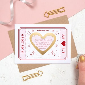 Love Token - Personalised Scratch card