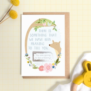 Carte à gratter annonce bébé