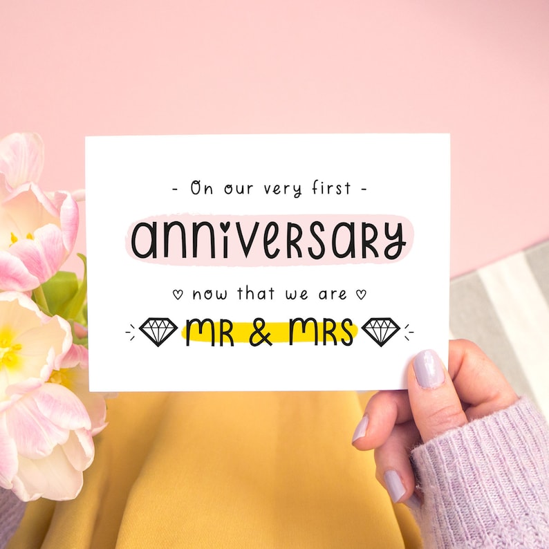 First Married or Last Anniversary Before Marriage Card image 4